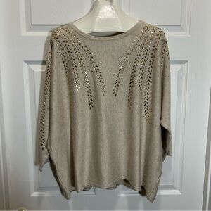 Madison Rhinestone Detail Boat Neck Sweater